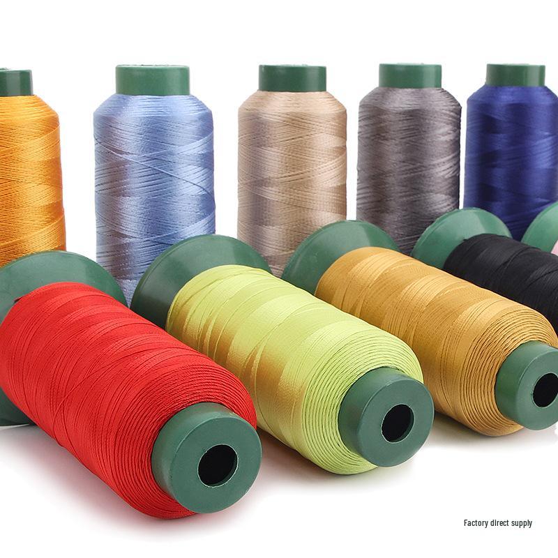 Sewing Machine & Handcraft Thread: High-Strength Mercerized Nylon for Upholstery, Leather, and Jeans