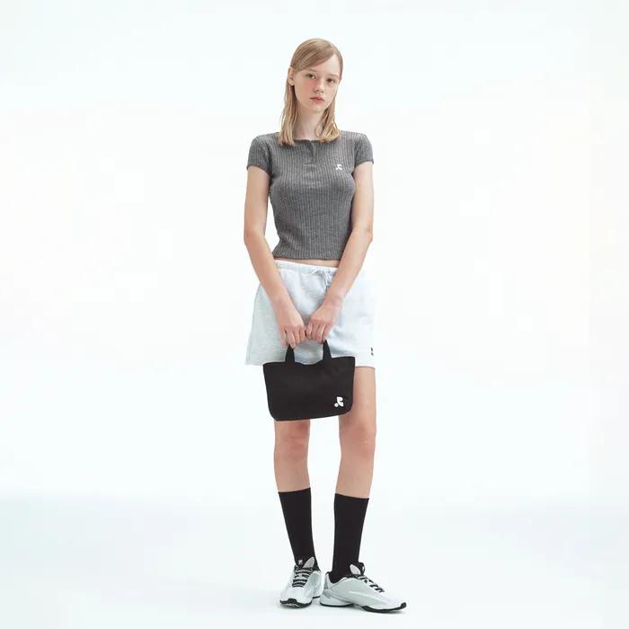 COTTON MINI TOTE BAG (BLACK)