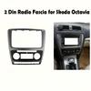2 Din Radio Fascia For Skoda Octavia Auto AC Audio Stereo Panel Mounting Installation Dash Kit Trim Frame Adapter