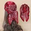70x70cm Size Square Silk Scarf Soft Material Women Neck Scarf Soft Foulard Scarf  Bag Decoration