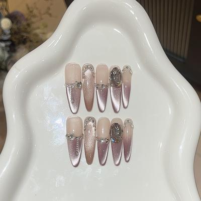 Прозрачный как лед фиолетовый виноград чистый ручная работа атмосфера и темперамент показывают белизну и вспышку бокового света кошачий глаз K9 носимые доспехи