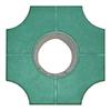 1Pcs 25x6cm Stepping Stone Paver Plastic Concrete Path Maker Mold  For Lawn Patio Yard Garden