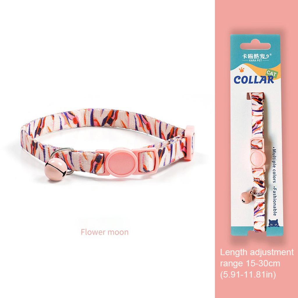 Cat Weaving 15-30cm Necklace Collar with Bell Anti-Suffocation Comfortable Safe Buckle Pet Decoration Accessory