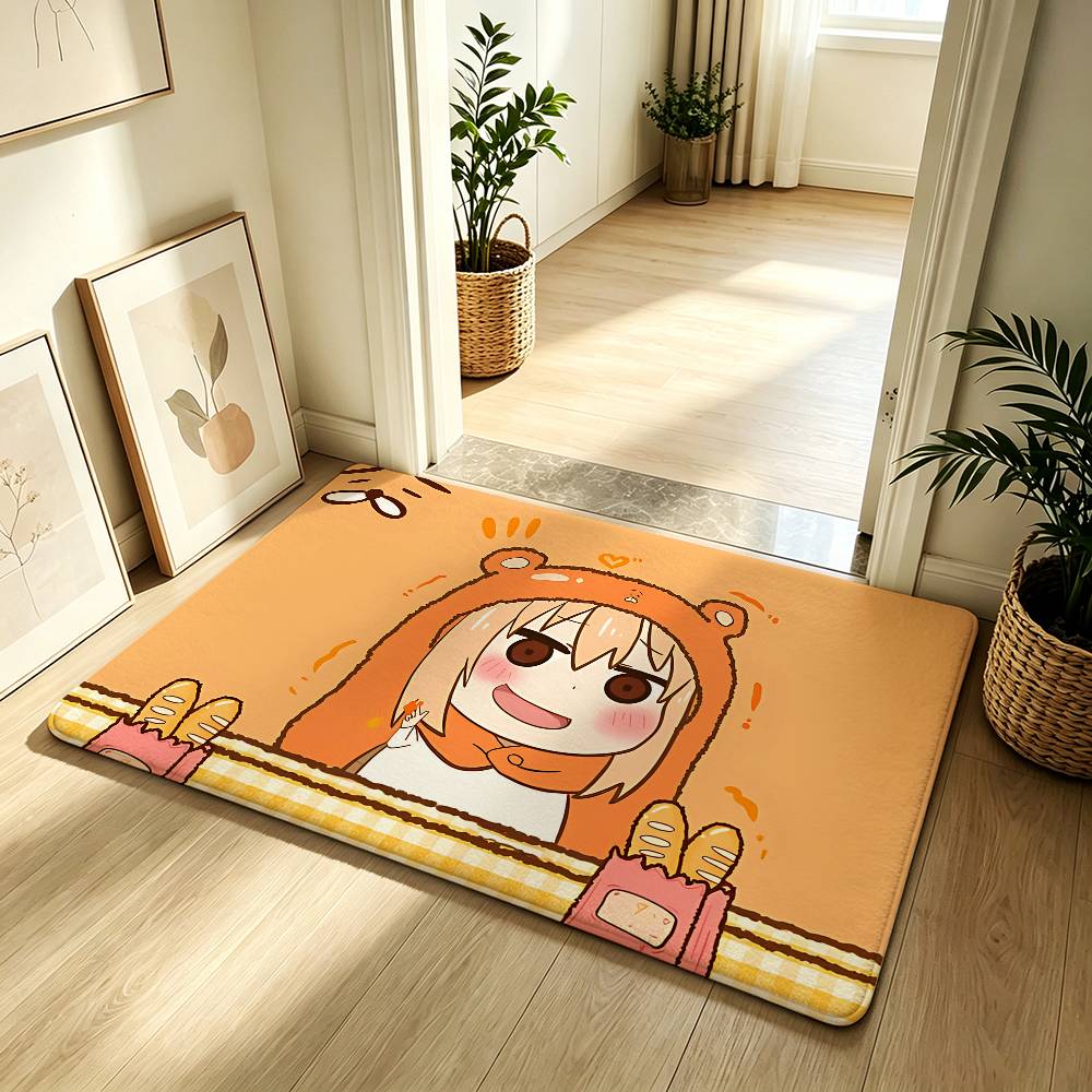 Anime U-Umaru-chans Carpet Bathroom Anti-slip Mat Door Mat Home Decoration Mat Entrance Door Mat Scratch-resistant Door Mat