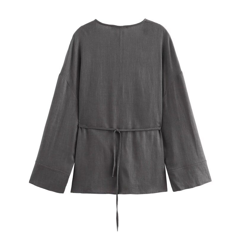 Fashion Style 2024 Summer New Arrival Women's Clothing Texture Double Breasted Kimono Coat Straight-Leg Pants 5427743 922