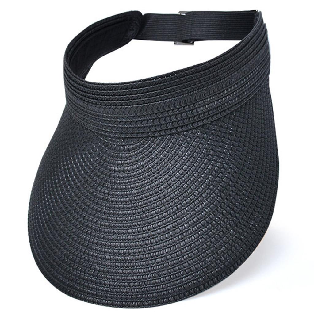 Women Sun Hat Raffia Sunshades Straw Hat Breathable Empty Top Sports Hat for Straw Hat Breathable for Casual Sport