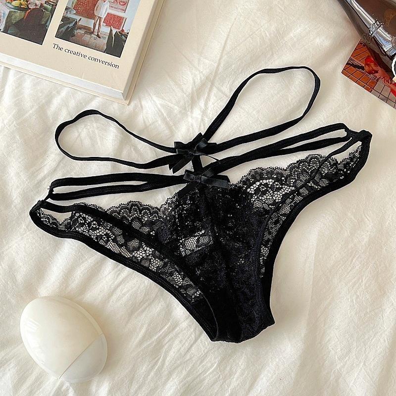 1pc Hollow Thin Strap Briefs Women Panties Underwear Lace Underpants Female Lingerie