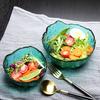 Disposable Bowl High Quality Colorful Different Size  Purple Blue Pink Green Glass Salad Bowl for Home Fruit Serving