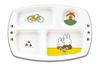 Kanto Plastics Miffy Square Lunch 28cm RLVF001 Children's Plate, Long, CM-20C, Melamine,
