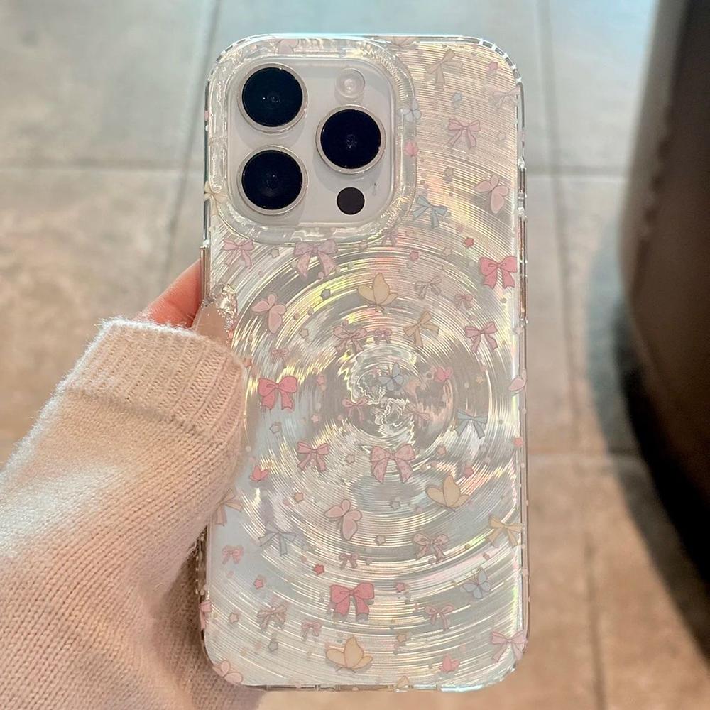 Y2k Stars Vortex Pattern Phone Case For iPhone 14 Pro Case iPhone 15 11 13 12 16 Pro Max Cartoon Shockproof Soft Silicone Cover