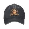 Vintage Bobr Kurwa Baseball Cap for Unisex Women Distressed Denim Snapback Cap Bober Outdoor Activities Adjustable Caps Hat
