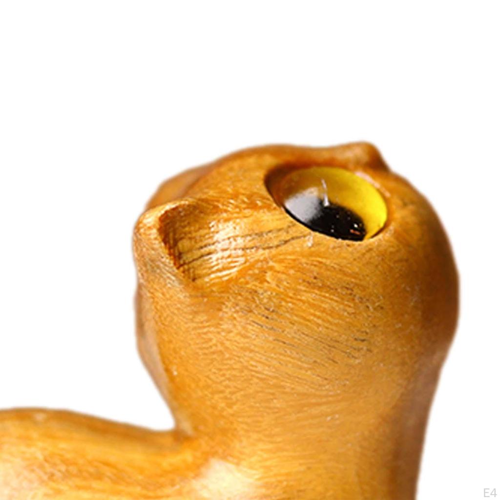 Статуя кошки, деревянная фигурка, произведение искусства, украшение, подарок, скульптура котенка, украшение для кабинета, новоселье