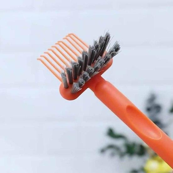 2Pcs 2 in 1 Hair Brush Cleaning Tool with Ergonomic Handle Double-Sided Comb Cleaner High-strength Comb Cleaner Hair Tangle Remover Tool