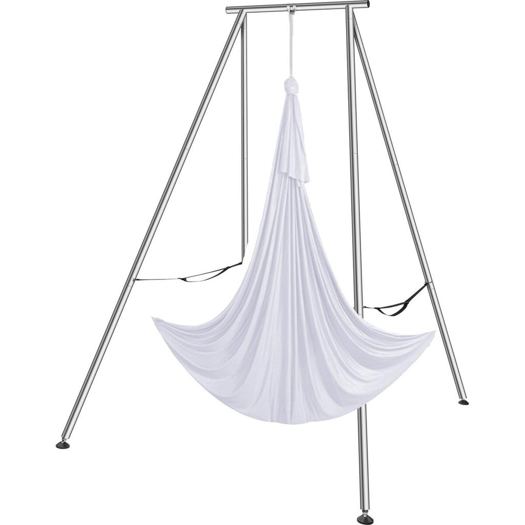 Aerial Yoga Frame & Yoga Hammock, 9.67 ft Height Professional Yoga Swing Stand Comes with 6.6 Yards Aerial Hammock, Max 551.15 lbs Load Capacity Yoga