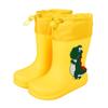 Детские дождевики для мальчиков и девочек, комплект из хлопка, нескользящие, водонепроницаемые, всесезонные, мультяшные, милые, принцессы, резиновые сапоги для детей