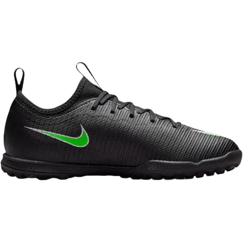 Nike Jr. Mercurial Vapor 17 Academy Turf Low Grade School 'Black Black Illusion Green' (Unisex) Black / Black / Illusion Green
