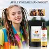 Cider Vinegar Shampoo Set Shampoo For Dreadlocks Shampoo Powder Refreshing Scalp Residue Remover For Dreadlocks,100ml+100g