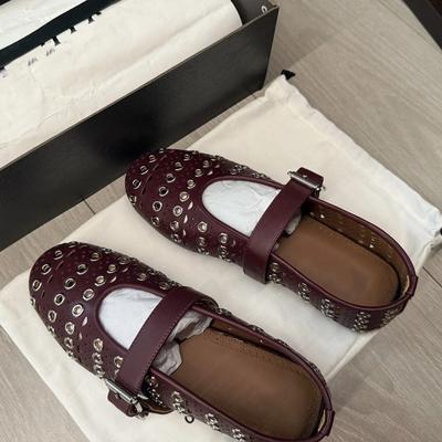 Высокая ниша новая оленья кожа заклепки полые стразы балетки женские дышащие полностью в стразах плоские туфли Мэри Джейн