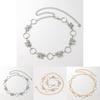 Water Diamond Butterfly Metal Waist Chain For Women With Adjustable Clasp