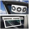 Car Solar Powered Fan Window Fan Colder Air Vent Cooling Air Circulator Automatic Cooling Car Fan For Truck Vehicle Amagi