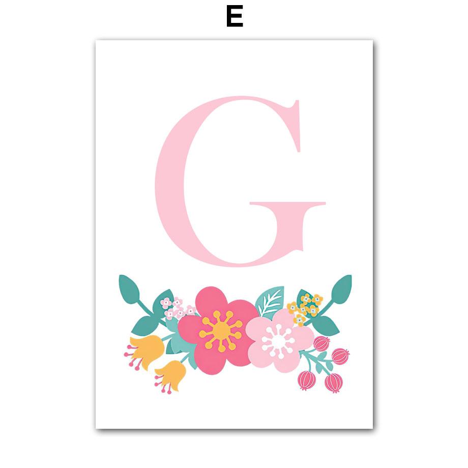 Cute Sun Rainbow Clouds Stars Flowers Nursery Wall Art Canvas Painting Cartoon Posters And Prints Pictures Baby Kids Room Decor