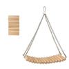 Wood Hamster Hammock Toy Easy To Install Parrot Training Bridge  Small Animals
