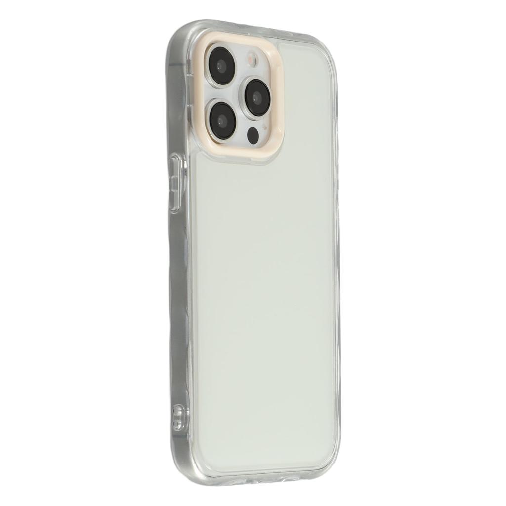 For iPhone 14 Pro Case Inner Wave Pattern TPU + Acrylic Phone Cover