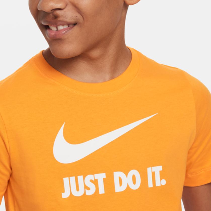Nike Футболка SPORTSWEAR JDI Ярко-оранжевая Детская DV2587-890