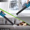 6 Speed Industry Cordless Air Blower Snow Blower Dust Leaf Collector Cleaning Sweeper Garden Tool With 2 Battery 4200W 388VF