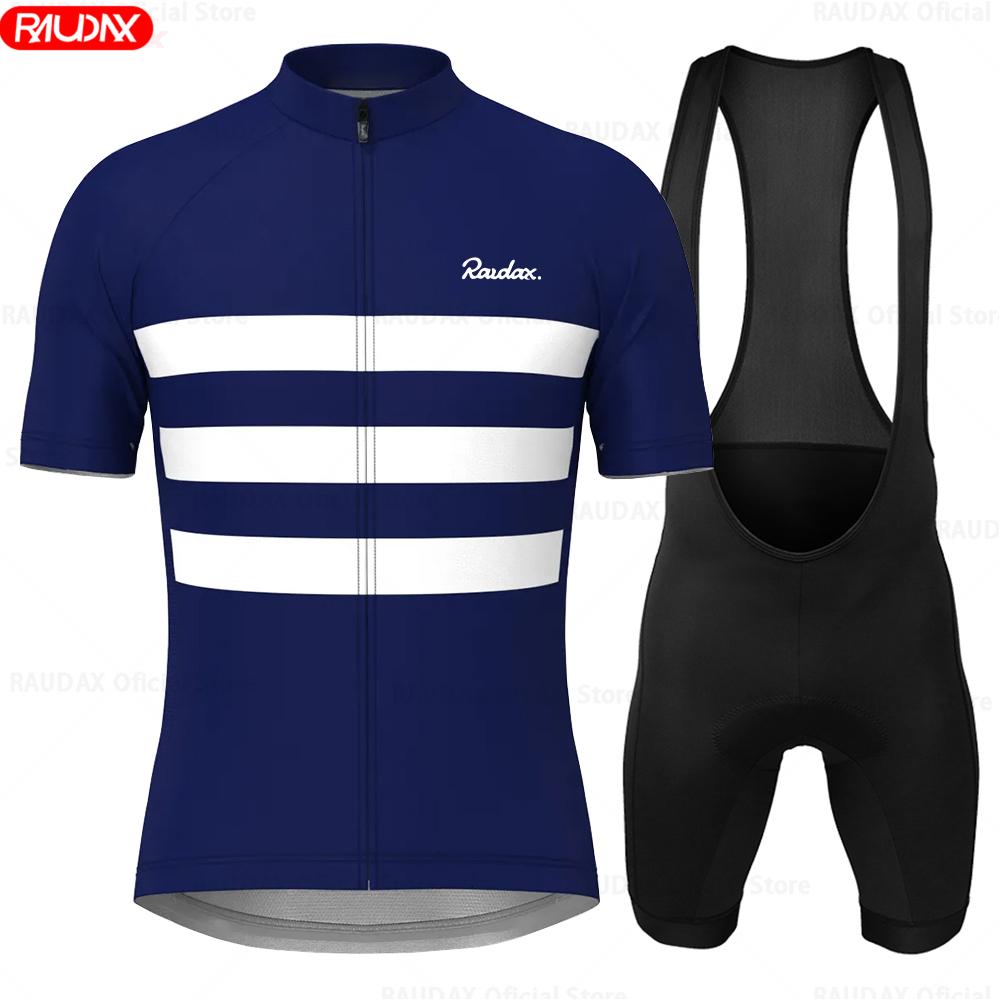 RAUDAX Cycling Jersey Set 2025 Summer Short Sleeves Quick-dry Men's Cycling Clothing MTB Bike Wear Roupa De Ciclismo Masculino