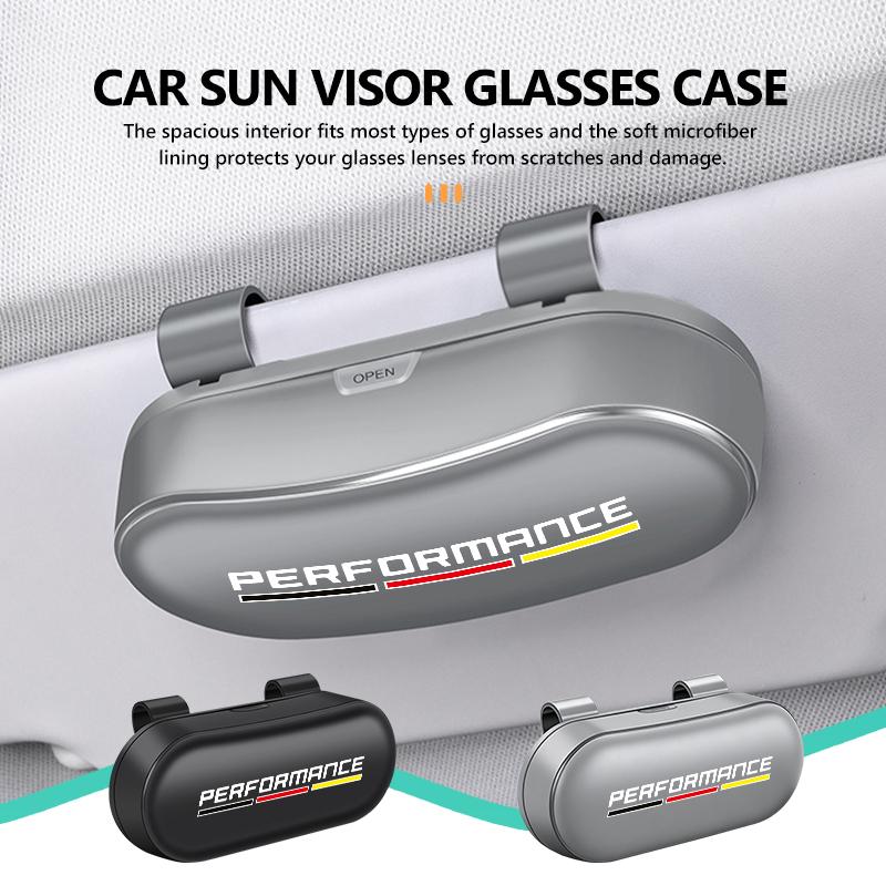 AAACD1 Car Glasses Holder Sun Visor Storage Case Anti-Scratch Protection Box For BMW M E87 E30 E46 E28 E39 F18 F35 G03 F10 E93 F20