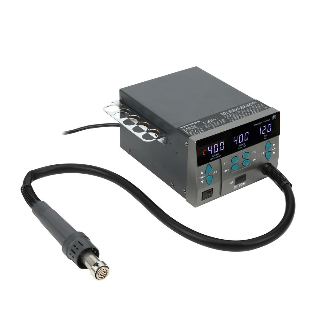 Iron Desoldering Station Hot Air Gun Digital Soldering Rework 4 Seconds Heating 8610DX Pro 1000V