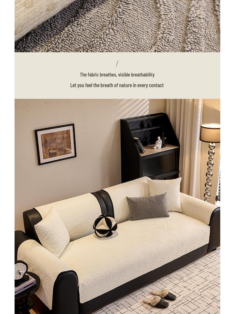 Универсальная противоскользящая подушка на диван из люксового велюра – Стиль четырех сезонов