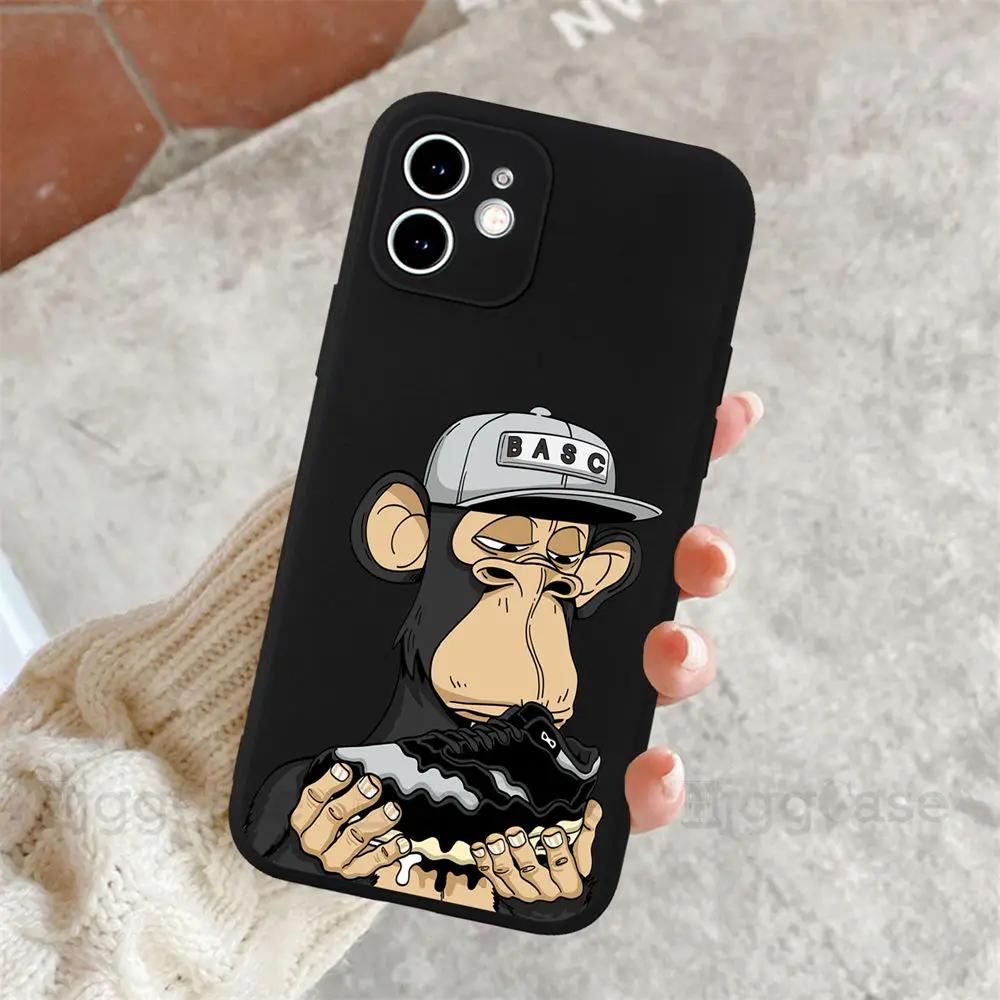 NFT Ape Phone Case For iPhone 11 12 13 14 15 16 Pro Max SE 7 8 Plus X XS XR Sports Brand Sneaker Mobile Case