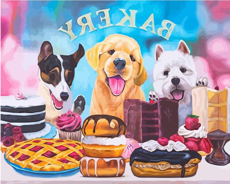 40x50 см живопись по номерам собака рисунок на холсте ручная роспись живопись искусство подарок DIY фотографии по номерам наборы животных домашний декор