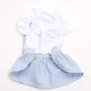 With Bow-knot Summer Dog Dress Pullover Design Pet Pleated Skirt Dog Round Neck Dress  Pet Supplies