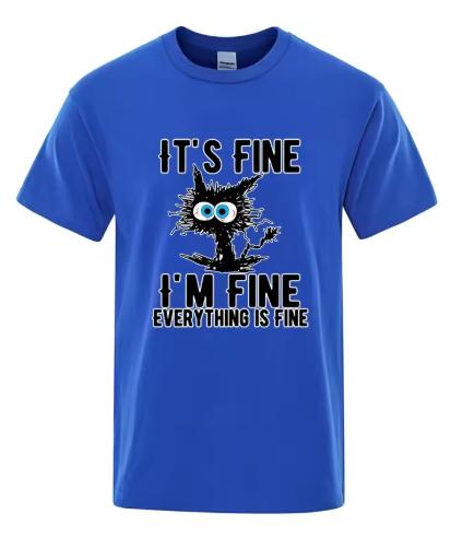 Unisexs High Quality Tshirt Cotton Funny Cool Cat Printed Tshirt Casual Unisexs Short Sleeve Tshirt for Unisex TShirt Male Top