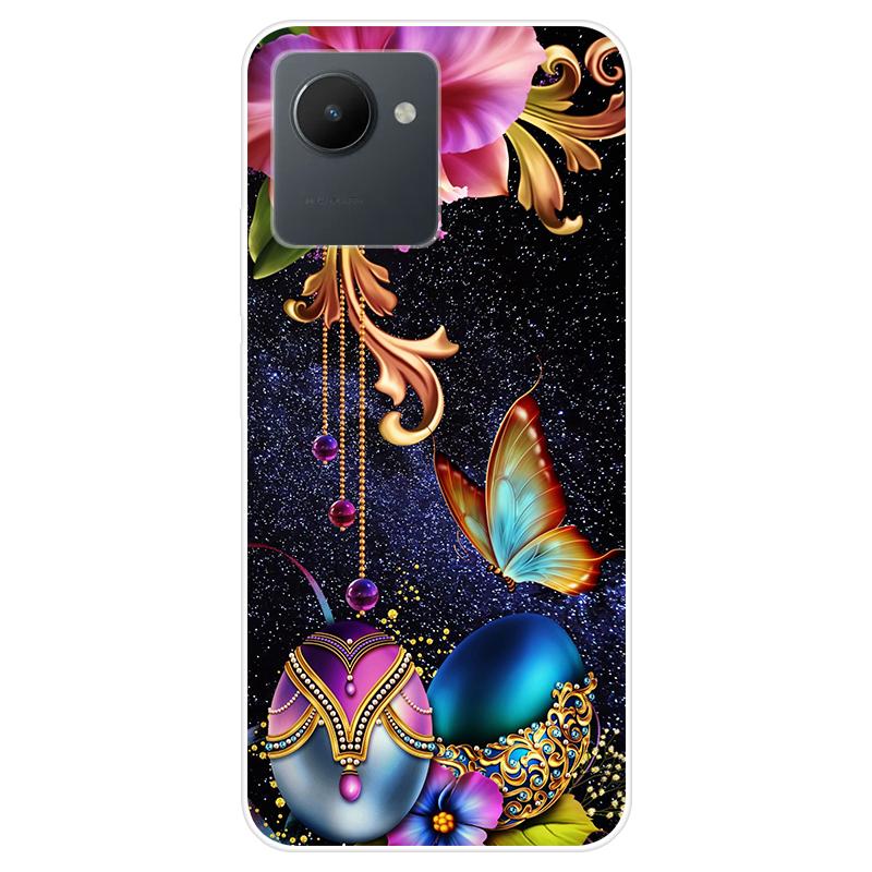 Для Realme C30S C 30S RealmeC30S чехол Мягкая силиконовая задняя крышка Чехол для телефона с рисунком из мультфильма Разнообразие