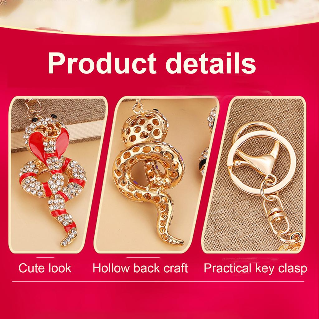 Кулон-брелок в виде змеи из сплава, шарм, брелок для ключей, аксессуар для сумки, шарм для сумки, подходит для модных молодых взрослых, подарок