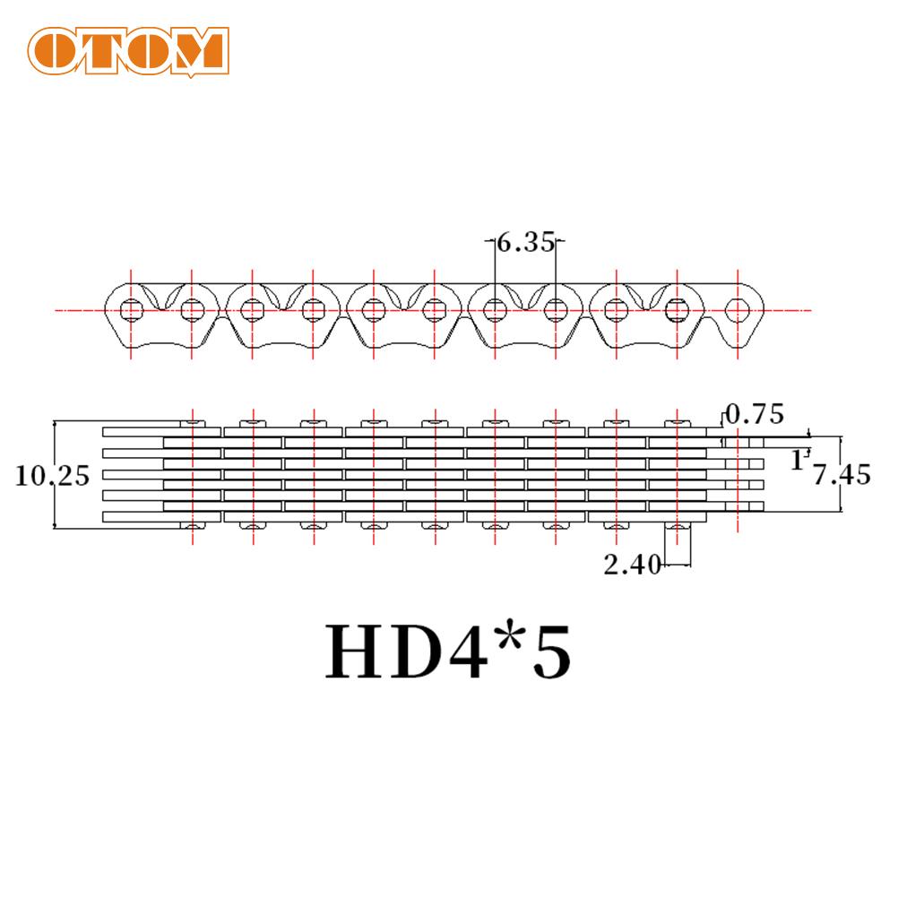 OTOM Motorcycle Chain Set Motorbike Engine Accessories Cam Timing Chain 110 Link 79236013100 For KTM HUSQVARNA 250 350 FC FE FX