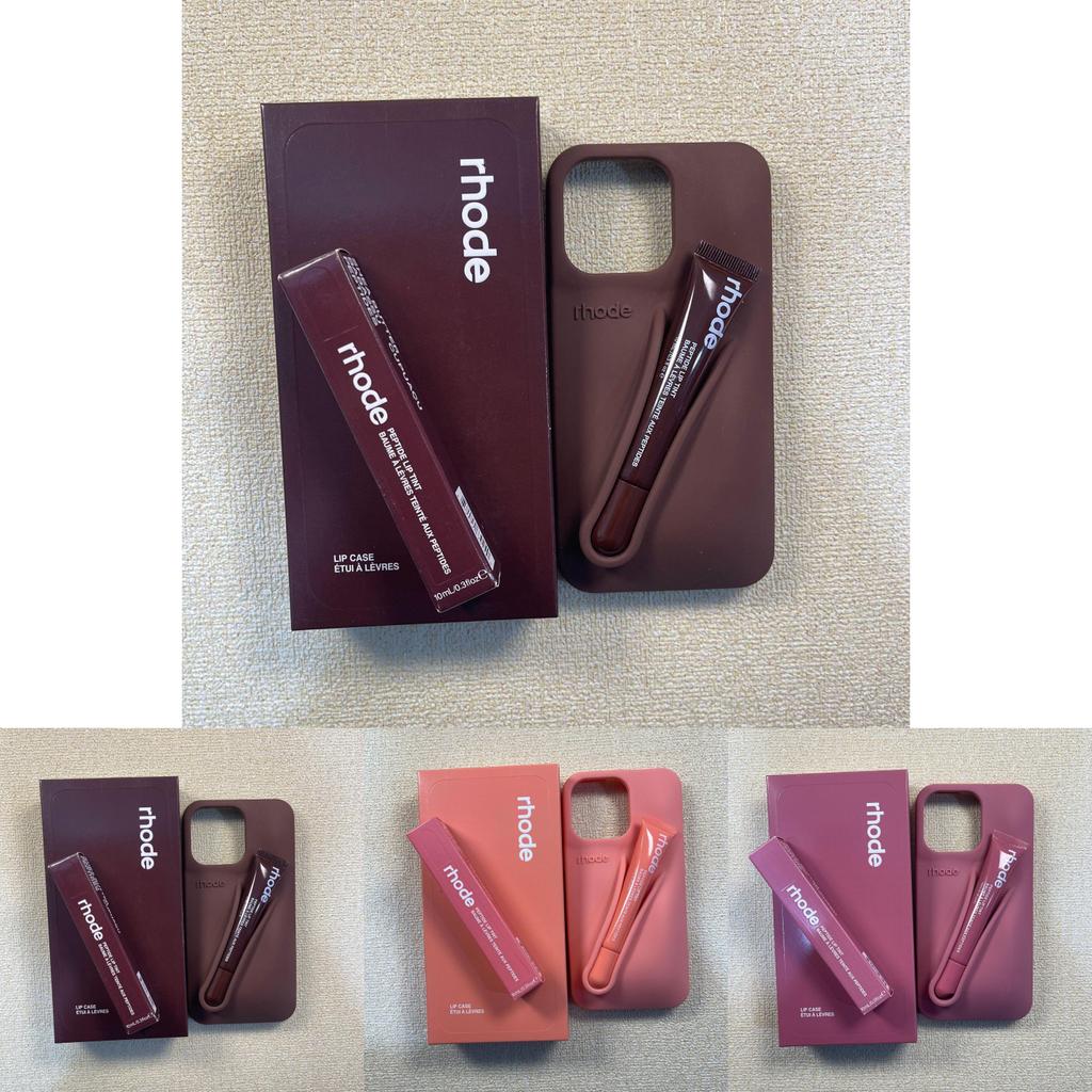 Набор силиконовых чехлов для телефона Rhode Lip Gloss для iPhone 16 с креативным дизайном