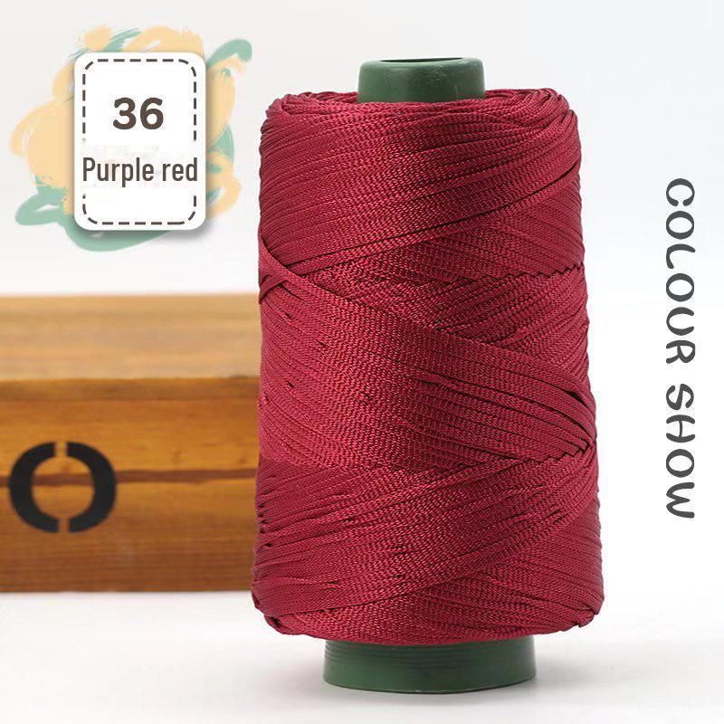 Легкая мерсеризованная хлопковая и льняная нить для шляп, обуви, сумок, подушек. Идеально подходит для изделий ручной работы с усовершенствованной шелковой нитью.