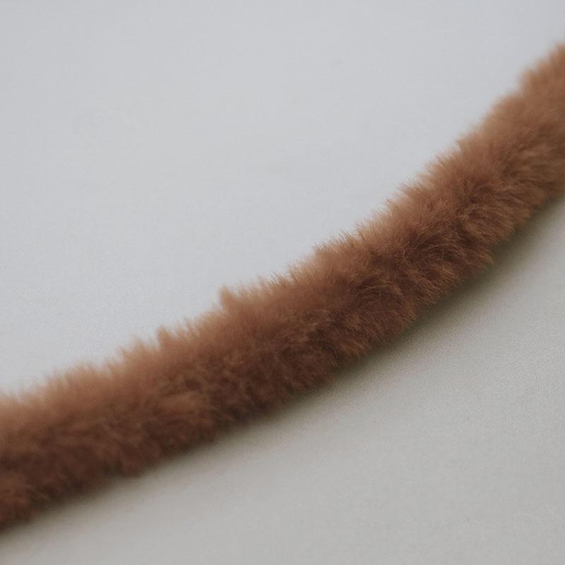 1 м 15 мм Плюшевая лента из искусственного кроличьего меха Пушистая отделка DIY Кукла Скрученная проволока Палочка Домашний декор Шитье Аксессуары для костюма