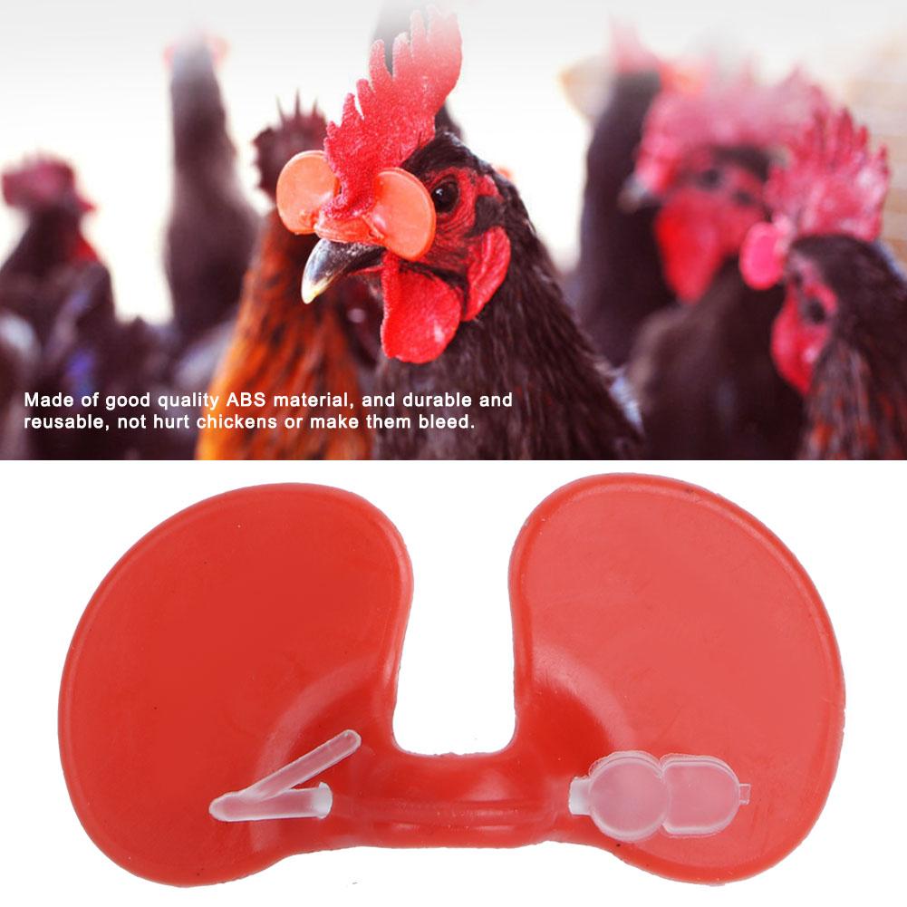 500Pcs Chicken Blinders Spectacles Anti Pecking Eye Glasses Tool for Poultry Necessary