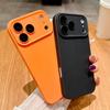 Original Orange Liquid Silicone Phone Case For iPhone 17 Pro Max 16 17 Pro Pro Max 17 Air 16E Shockproof Cover