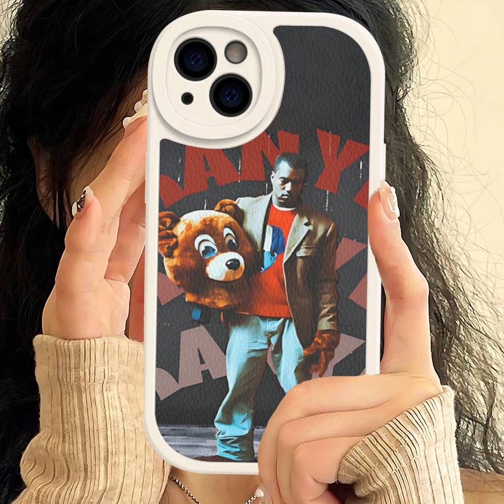Американский K-Канье Поп-рэпер W-Уэст Чехол для телефона Для IPhone 16 15 14 13 12 11 Pro Max Plus Ударопрочный кожаный чехол