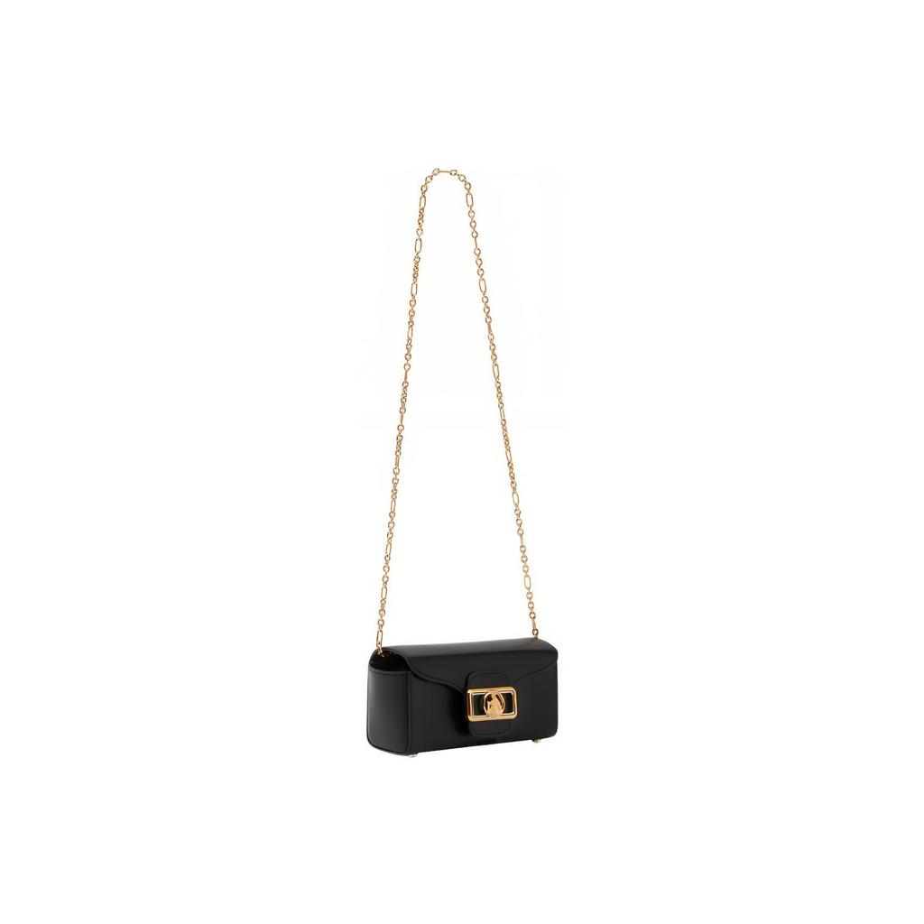 Lanvin Pencil Engraved Logo Clasp Removable Chain Shoulder Strap Shiny Calfskin Pencil Bag Clutch Shoulder Crossbody Bag Women bags LWSLIWP3PALMA2210