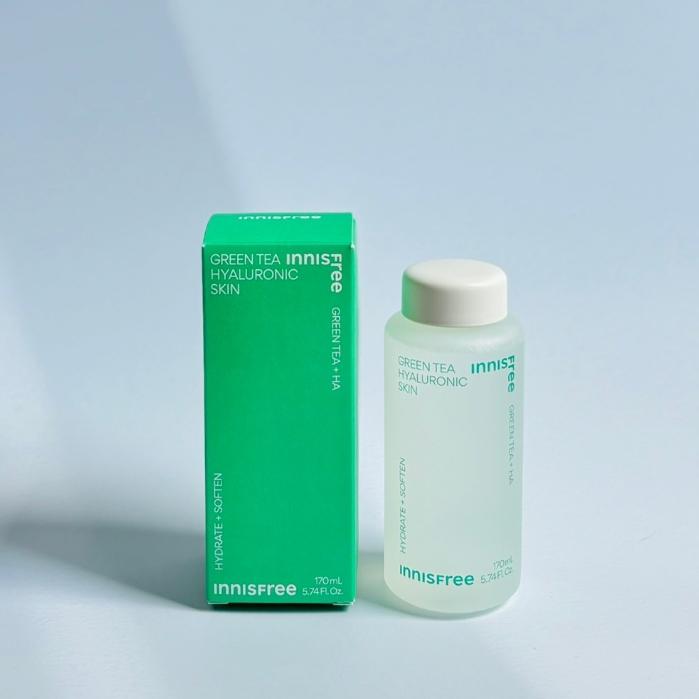 Innisfree Зеленый чай с гиалуроновой кислотой для кожи 170мл