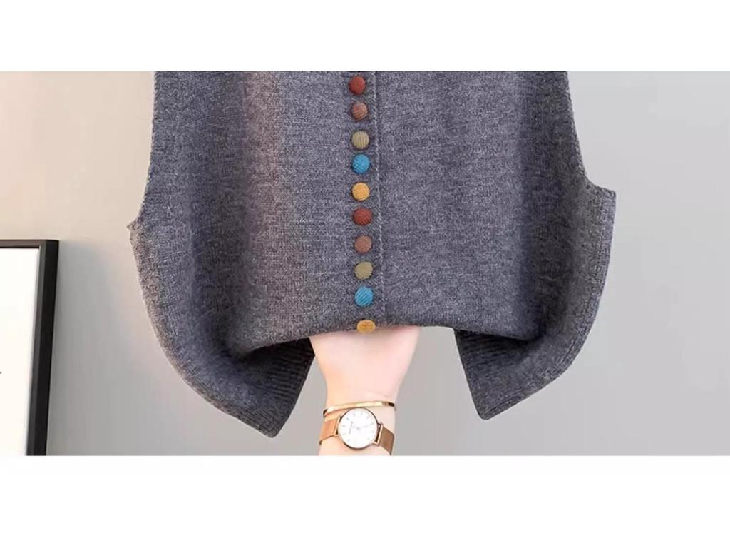 Женский вязаный кардиган-жилет с V-образным вырезом 2025 - Без рукавов, Свободный крой для весны и осени