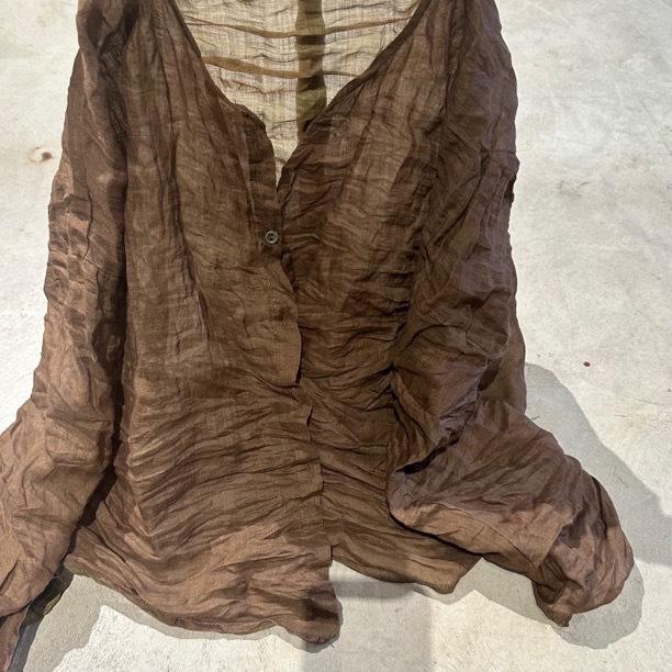 Johnature Woman Winter O-Neck Print Long Sleeves Shirt Fashion Vintage Chinese Style Single Breasted Shirt